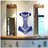 Samunshi Mjölnir Wall Decal, 32 x 40 cm, Black view 2