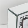 Widdop & Co Hestia Crystal Mantel Clock with Crystal Rim, 15 cm view 2
