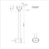 Red Textile Cable Supply Lead with Schuko Plug, H03VV-F 3G0.75 mm², 3 m view 3