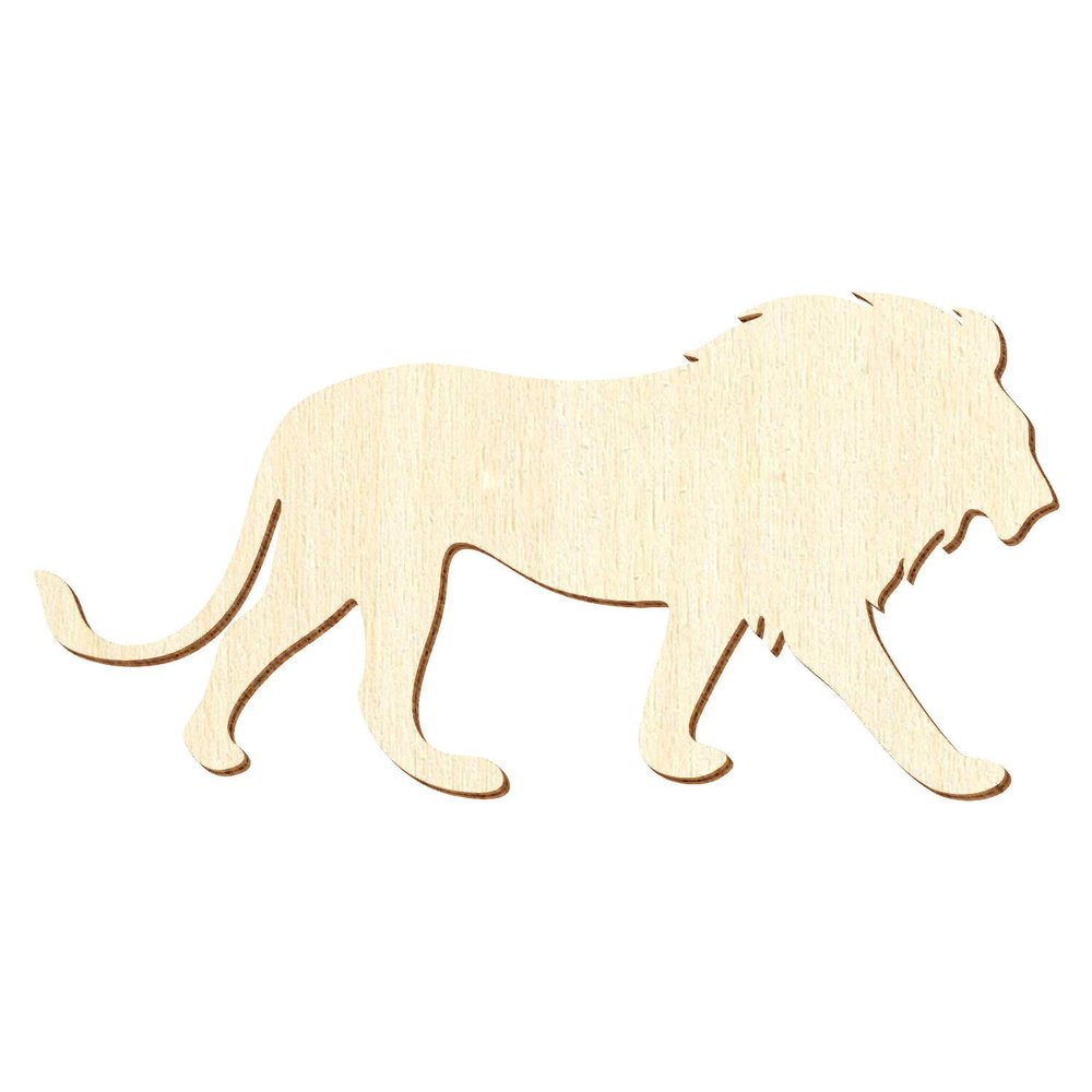 Wooden Lion V1, 48 cm Wide, Pack of 10