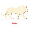 Wooden Lion V1, 48 cm Wide, Pack of 10 view 3