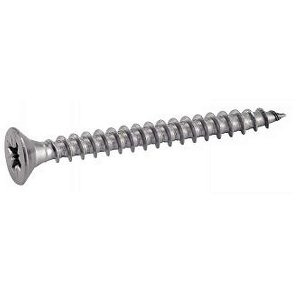 200 Chipboard Screws, Countersunk Head, Phillips Drive Z, 5 x 50, A4 Stainless Steel