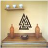 Samunshi Valknut Wotan’s Knot Wall Decal, Aubergine, 90 x 90 cm view 2