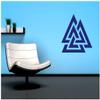 Samunshi Valknut Wotan’s Knot Wall Decal, Aubergine, 90 x 90 cm view 3