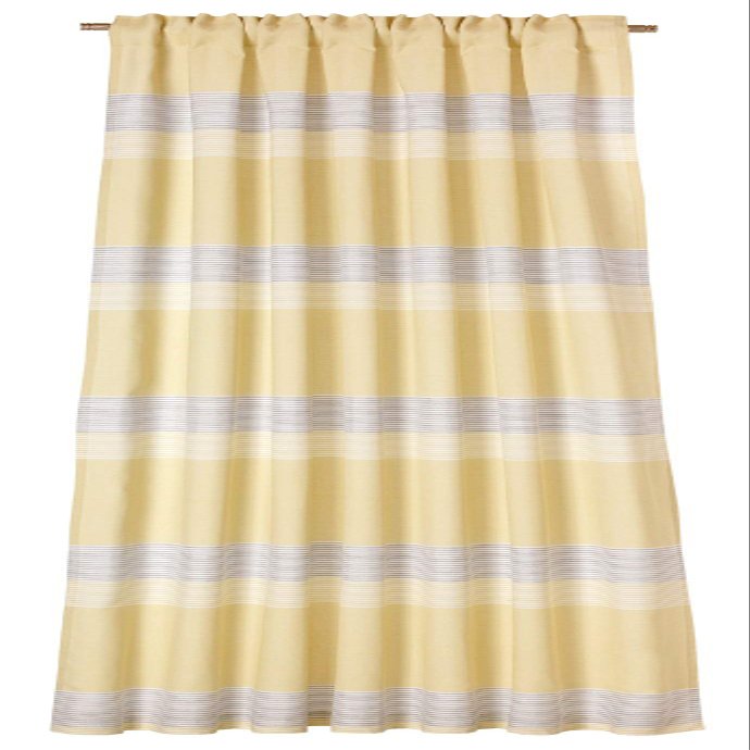 College Emma Loop-Top Curtain, Yellow-Beige, 210 cm
