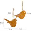 B2S BACK2SEASON Metal Bird Garden Ornaments with Rust Finish view 2