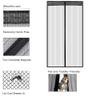 LIVEINU Magnetic Insect Screen Door Curtain, Brown, 100 x 240 cm view 3