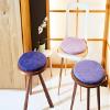 feelz Round Felt Seat Cushion, 100% Wool, Midnight Blue, 35 cm view 4