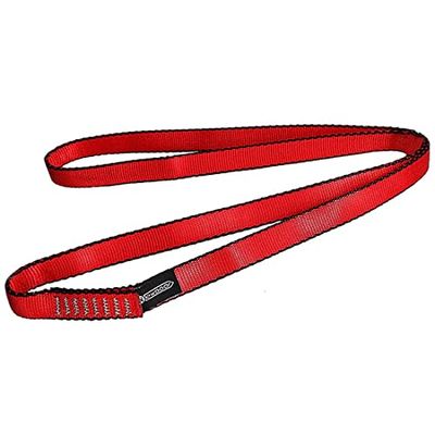 NewDoar 16 mm Nylon Sling Runners, 23 kN Rock Climbing Loop, Lightweight Yoga Sling (Red, 24 in, 1 pc)