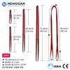 NewDoar 16 mm Nylon Sling Runners, 23 kN Rock Climbing Loop, Lightweight Yoga Sling (Red, 24 in, 1 pc) view 3