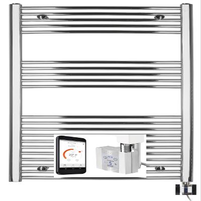 anapont Electric Towel Radiator, 1175 H x 750 W mm, Chrome/Curved