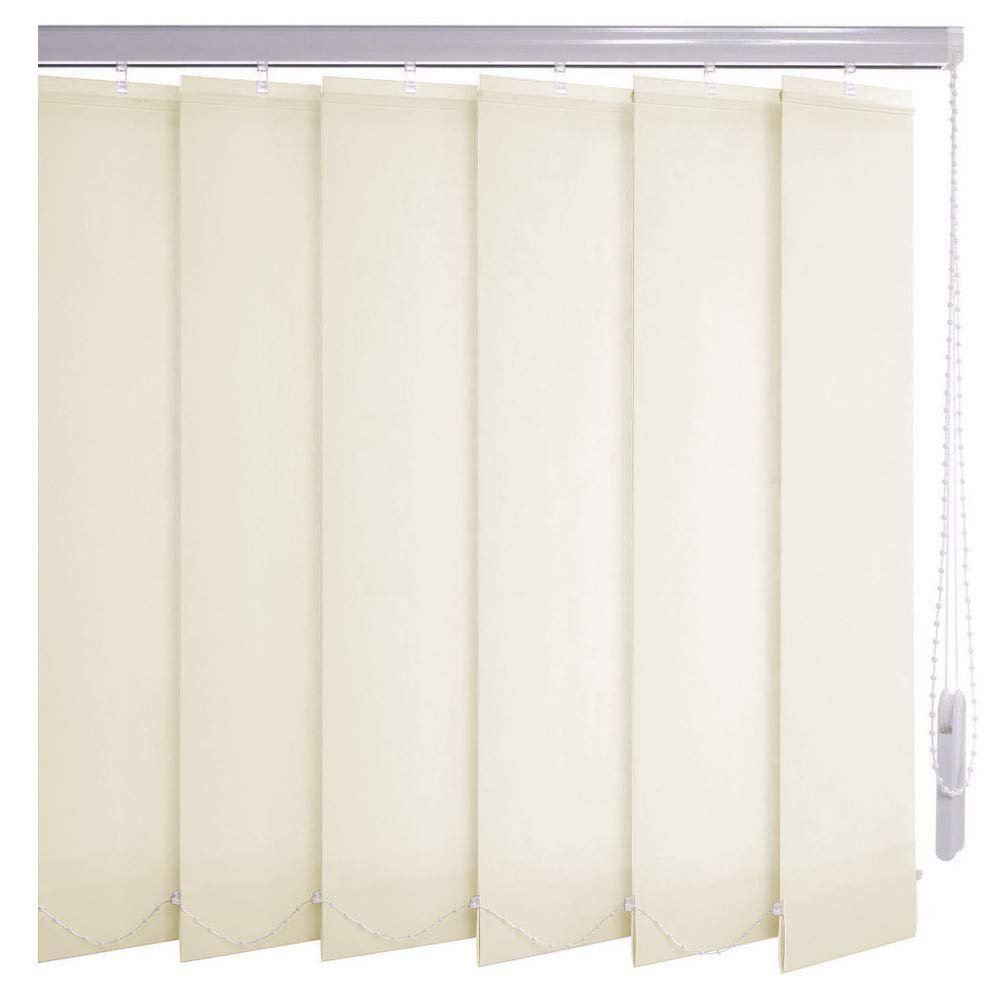 Sonnenschutz-HH Cream Light-Filtering Vertical Blind, 285 x 145 cm, 127 mm Slats