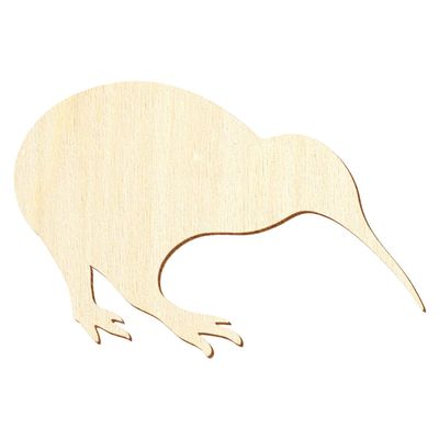 Wooden Kiwi Bird – 3–50 cm Wide – Craft & Décor, Size: 8 cm, Pack of 25
