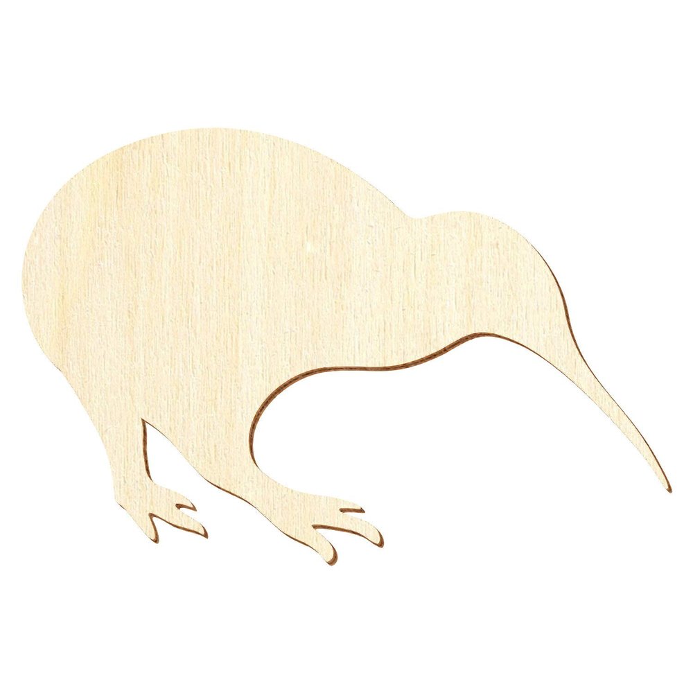 Wooden Kiwi Bird – 3–50 cm Wide – Craft & Décor, Size: 8 cm, Pack of 25