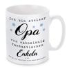Heart Message Mug – “I’m a Proud Grandpa of Grandchildren” view 1