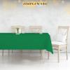 Zimpleware Green Standard Disposable Plastic Party Tablecloth, Rectangular, 137.2 x 274.3 cm, 6-Pack view 4