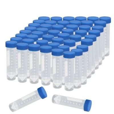 CertBuy CBTONE 50 mL Self-Standing Polypropylene Centrifuge Tubes with Screw Caps
