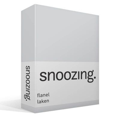 Snoozing Flannel Flat Sheet 240 x 260 cm - Gray