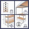 shelfplaza Home 230 x 100 x 40 cm Heavy-Duty Shelving Unit, Galvanized, 7 Shelves, 125 kg per Shelf view 2