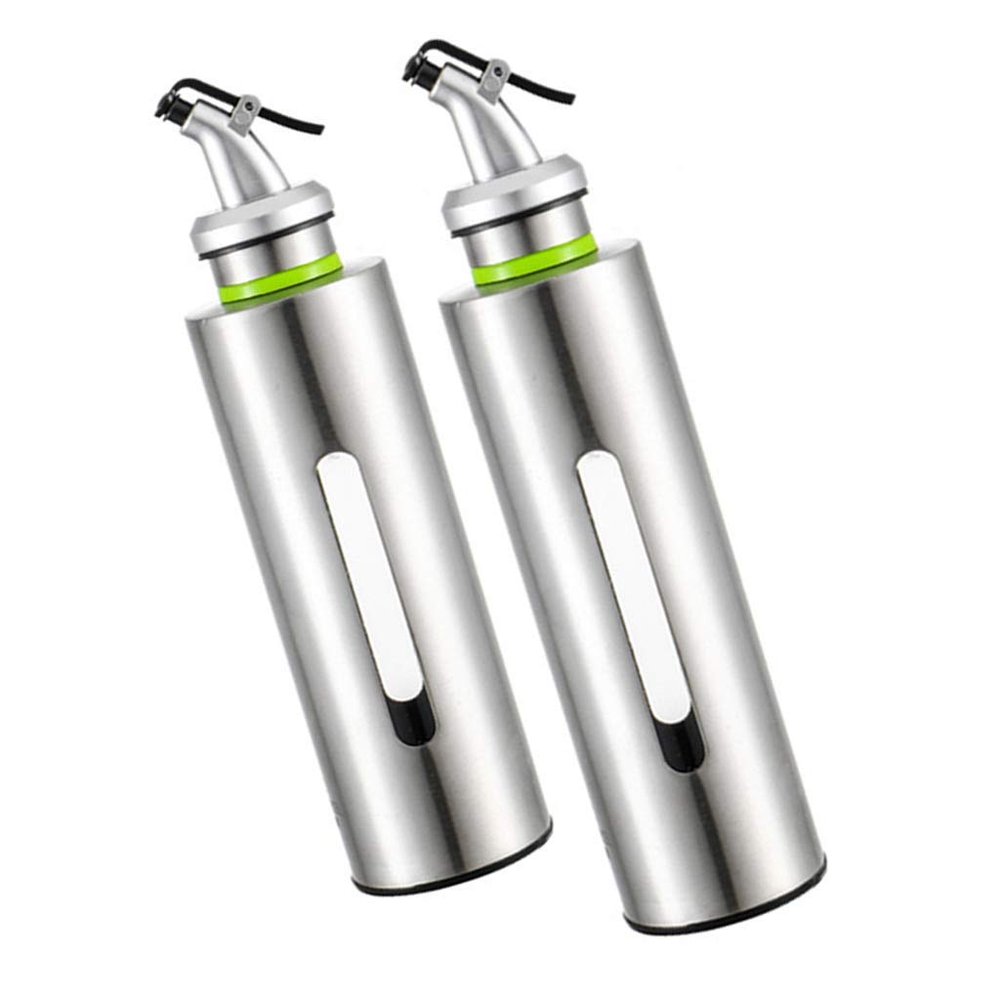 Tubayia 2-Piece 150 ml + 250 ml Stainless Steel Oil Dispenser Set