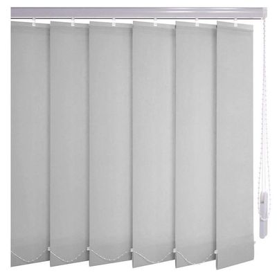 Sonnenschutz-HH Gray Vertical Blind, 195 x 140 cm, 127 mm Slats
