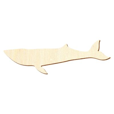 Wooden Blue Whale Craft Cutout, 30 cm, 100 Pieces