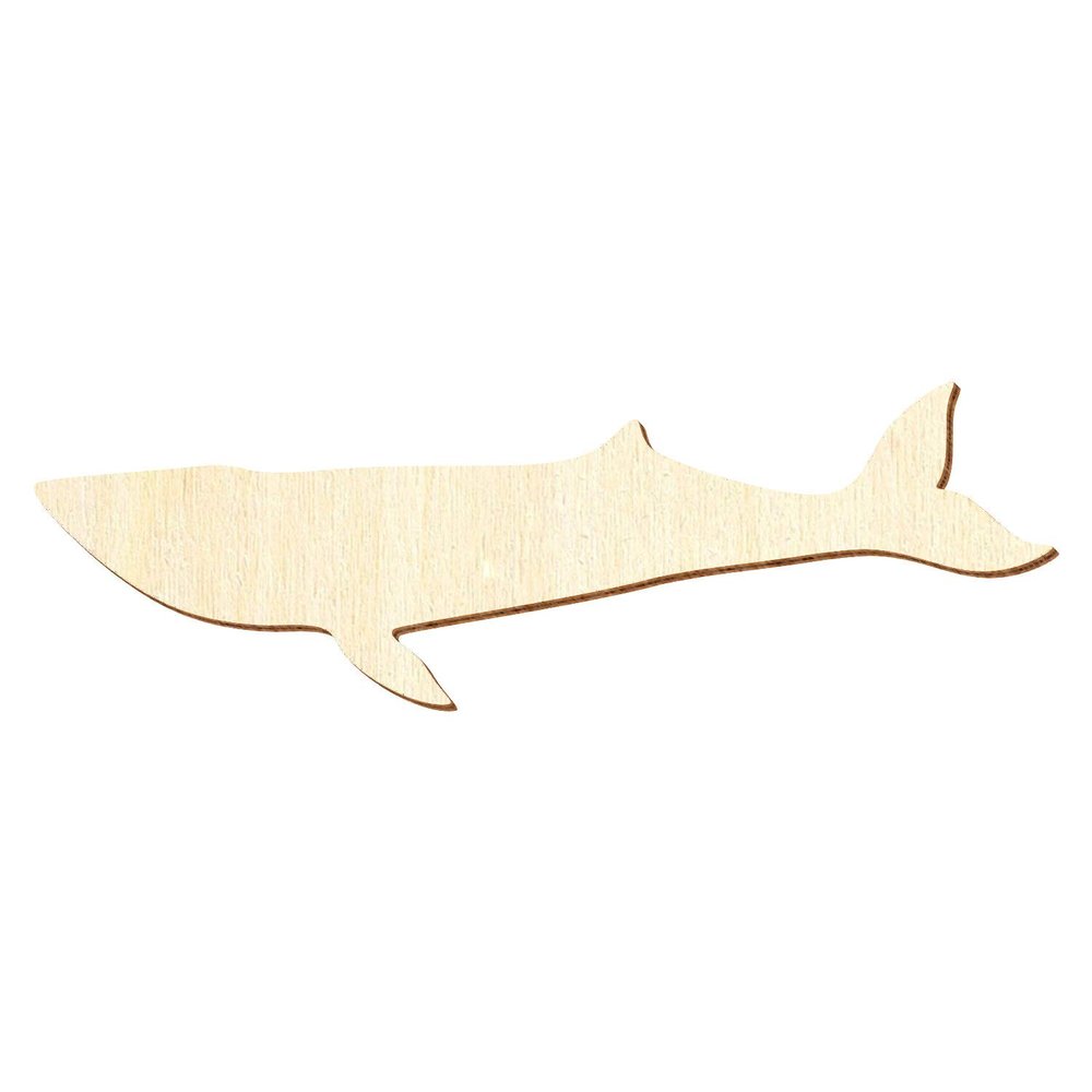 Wooden Blue Whale Craft Cutout, 30 cm, 100 Pieces