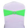 BigBigShop 10-Piece Stretch Chair Covers with Buckles, Green view 2