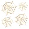 Laser-Cut Wooden Spider Web, 49 cm, Pack of 100 view 2