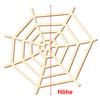 Laser-Cut Wooden Spider Web, 49 cm, Pack of 100 view 3