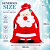 Shatchi SANTA-SACK-100X60-3522-50PK Bulk Pack of 50 Giant Red Santa Gift Sacks view 3