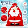 Shatchi SANTA-SACK-100X60-3522-50PK Bulk Pack of 50 Giant Red Santa Gift Sacks view 4
