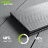 HORI Kuba WPC Decking Complete Set, Hollow-Chamber Profile, Gray, 18 m² view 2