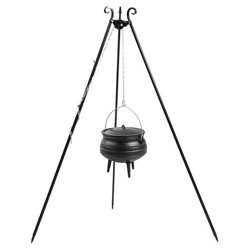 CookKing 180 cm Tripod Swivel Grill with 6-Liter Cast Iron Kettle, Africa Model