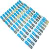 50 Blue Insulated Flat Spade Connectors, 0.8 x 6.35 mm, for 1.5–2.5 mm Cable, AS90 view 2