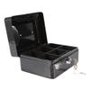 Small Portable Lockable Metal Cash Box with Key, 1 Piece, Black view 1
