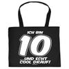 10th Birthday Cotton Tote Bag for Kids – “I’m 10 and Really Cool” view 1