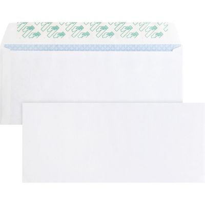 Business Source Business Envelopes, Self-Seal, #10, 22.9 x 10.2 cm, 0.9 kg, 500 Count, White