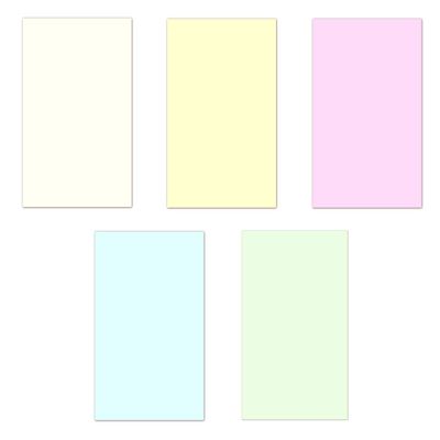5 x 5 Sheets Colored Paper, A4, Pastel Colors