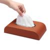 PeroFors Microfiber Luminous Car Temporary Parking Card Tissue Box Holder - Black view 3