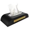 PeroFors Microfiber Luminous Car Temporary Parking Card Tissue Box Holder - Black view 4