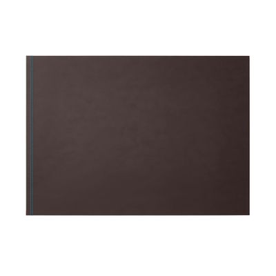 Eglooh Clio Deluxe Leather Desk Mat, Dark Brown, 90 x 60 cm