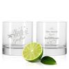 GRAVURZEILE 2-Piece Gin Glass Set – “After Me, the Gin Flood” & “The Evening Can Begin” view 1