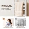 Heilmetz White Bathroom Towel Radiator, 1800 x 600 mm, Center Connection view 2