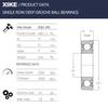 XiKe 6002-2RS Deep Groove Ball Bearings, 15 x 32 x 9 mm, 4-Pack view 2