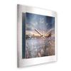 Creative Feather 3D Designer Wall Clock, Brushed Aluminum, Silent, 40 x 40 cm view 2