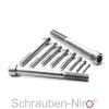 25 M2.5 x 6 mm Socket Head Cap Screws, DIN 912, A2 Stainless Steel view 2