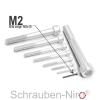 50 Socket Head Cap Screws, Hex Socket M2 x 10 mm, DIN 912, A2 Stainless Steel, VA V2A, ISO 4762 view 3