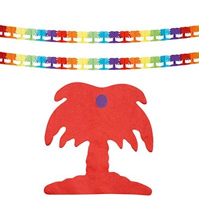 PARTY DISCOUNT Paper Palm Garland, 4m, Colorful