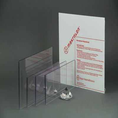 nattmann MAKROLON/Polycarbonate Sheet, Cut to Size, 10–15 mm, Clear (15 mm, 700 × 300 mm)